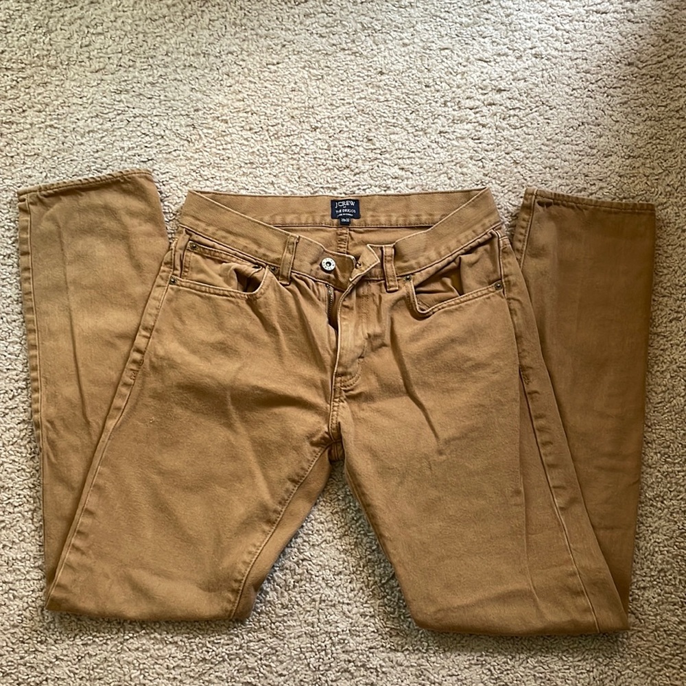 J Crew Factory Tan The Driggs Jeans